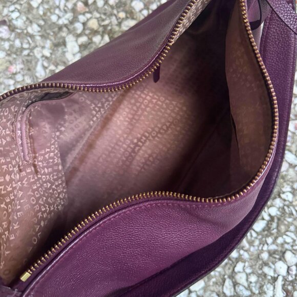 Kate Spade New York Burgundy Pebbled Leather Shoulder Bag - Picture 3 of 9